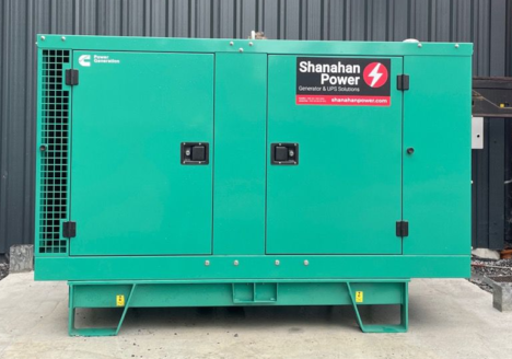 Image of a Cummins C33D5 diesel generator delivered into position on site