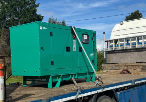 Cummins C22D5 generator loaded on truck